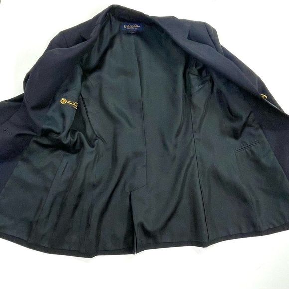 Brooks Brothers Navy Loro Piana Wool Two Button Blazer - 2 - Picture 7 of 16